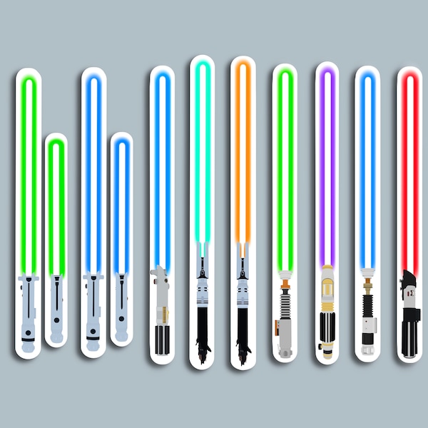 Lightsaber Stickers - Star Wars Stickers