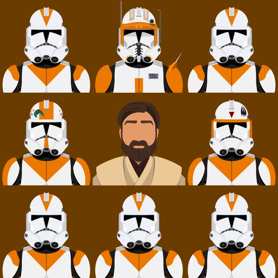 Obi Wan and the 212th - Jedi - Clone Troopers - Star Wars