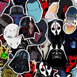 スター・ウォーズの悪役／ダークサイドのビニールステッカー｜ダース・ベイダー｜モール｜スローン｜ドゥークー｜キャド・ベイン｜レヴァン｜スター・ウォーズグッズ｜PrintsbyPorkins