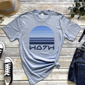 Hoth Star Wars Planet Tee | Star Wars Shirt  | Minimalist Gradient  | Star Wars Gifts | PrintsbyPorkins
