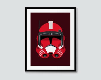 Commander Fox | Clone Wars | Clone Trooper | Star Wars Minimalist Print