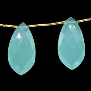 Aqua Chalcedony 10x20mm Tie Shape Briolettes,Aqua Chalcedony Pear Shape Beads, New fancy shape Briolettes,chalcedony beads,jewelry Beads