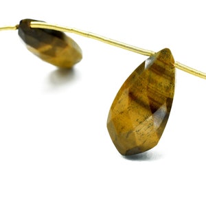 Tiger Eye 10x20mm Pear Shape Briolettes ,10x20mm Tie Shape beads,Jewelry Making Supply,jewelry Findings item,citrine Briolette,Tiger EyeBead