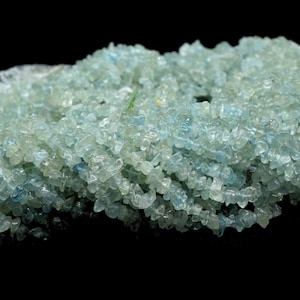 Natural Aquamarine Chip Beads Strand,Gemstone,Jewelry Making Supply,Beading Supplies,Smooth Raw Gemstone Nuggets Chips,Aquamarine Uncut Bead