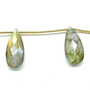 Labradorite Faceted 10x18mm Briolettes, Labradorite Jewelry Beads, Labradorite pear shape Beads,Labradorite Beads,Labradorite Teardrop Beads