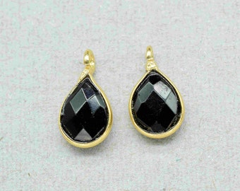 Black Onyx Earring Connector, 6x8mm Onyx Component Supply, Studs Connector, Earring supplies, Black Onyx Studs, Black Onyx Jewelry Making