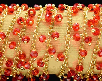 RubinQuarz Baumelnde Kette, Roter Rubin Cluster Rosenkranz, Draht gewickelte Perlenkette, Kette zu Fuß, Finden von Perlen, Unqiue Rosenkranz, Schmuckherstellungskette