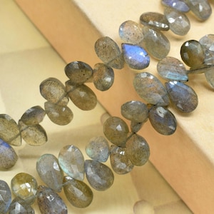 Labradorite Faceted Drop Briolette,Labradorite Pear Shape Strand,Labradorite Faceted Bead,Labradorite Briolette,Labradorite Gemstone Jewelry