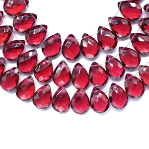 Pink Tourmaline Teardrop 8x12mm Briolette,Pink Tourmaline Faceted Briolette,Pink Gemstone Briolette,Jewelry Making Briolette,June Birthstone
