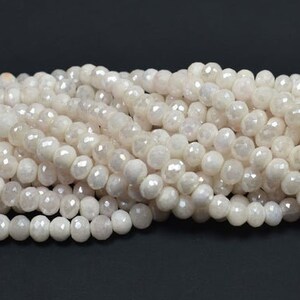 Natural Silverite Faceted 10mm beads,Silverite Rondelle Beads,Silverite Beads,Gemstone Loose Beads,Silverite Faceted Rondelle Bead,Silverite