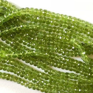 Peridot 6mm Faceted Beads, Faceted Beads, Peridot Wholesale Beads,Peridot Rondelle Beads,Semiprecious Faceted,Gemstone Beads,Peridot strands