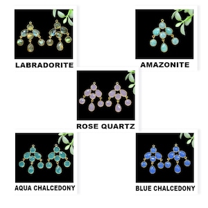 Gemstone 8mm Round shape Charms Pendants,Earring 8x12mm Pear Shape Single Bail Connector jewelry,Gemstone Handmade Pendant Connector Jewelry