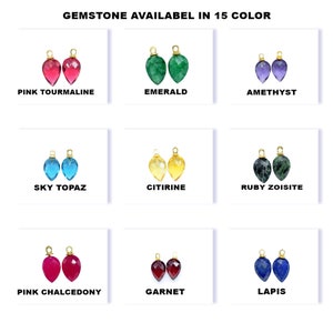 Multi Gemstone Briolettes Pendant,Earring Connectors Jewelry,Gemstone Single Bail component jewelry,Gemstone Drill Pendant Charms Jewelry