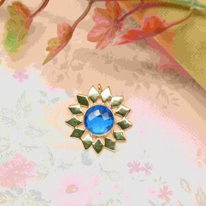 Gemstone 10mm Round Shape Star Findings Pendant,Gemstone Handmade Flower Pendants Connector,Gemstone Single Bail component jewelry Supplies