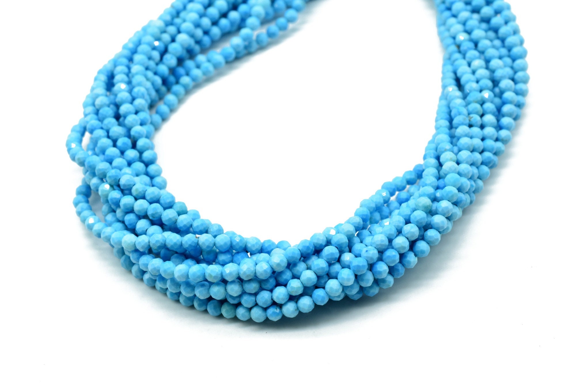 Rondelle Turquoise Sleeping Beauty Naturelle - Poids Total 218 Carats (43,6 Grammes)