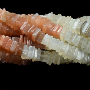 Multi Moonstone Heishi Beads Size 4-6MM 16 inch strand Approx,Moonstone Heishi Beads,Moonstone Heishi Cut Beads,Moonstone bead,smooth Beads