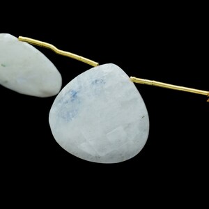 Rainbow Moonstone 20mm Faceted Heart Shape Beads,Moonstone Briolettes,Moonstone Heart Shape Briolettes,Moonstone Jewelry Bead,Moonstone bead