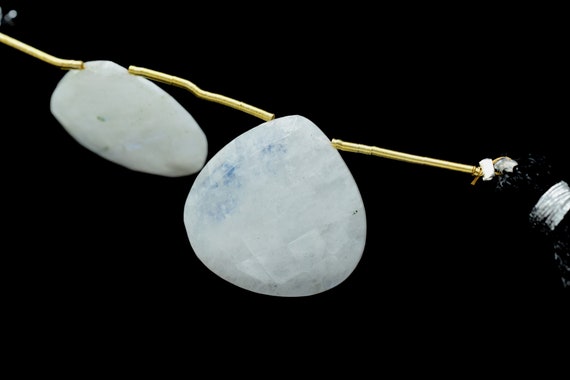 Excellent Quality Rainbow Moonstone Faceted Heart Shape Beads Moonstone  Beads Briolettes Falshy Moonstone Beads Moonstone Heart Beads 