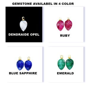 Gemstone 10x14mm Pear shape Single Bail component jewelry,Gemstone Drill Pendant Jewelry,Handmade Teardrop Drill Pendant Charms Jewelry,Gift