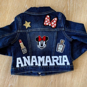 Name Included * Free Shipping * Baby/Toddler Customized Kids Denim Jacket Personalized Patches Gift
