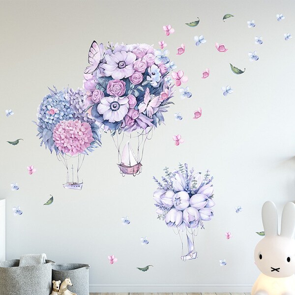 Purple Wall Decal for Girls Room Etsy