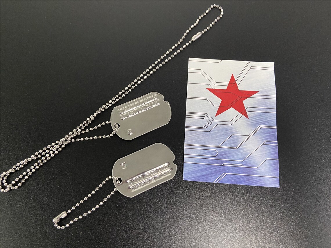 Bucky Barnes Dog Tag Steven Rogers Dog Tag WWII Style Military Etsy