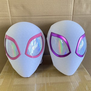 Gwen Cosplay Mask Spiderman Mask Gwen Stacy Cosplay Mask Across the SpiderVerse Cosplay Wearable Movie Prop