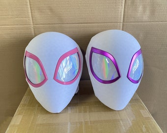 Gwen Cosplay Mask Spiderman Mask Gwen Stacy Cosplay Mask Across the SpiderVerse Cosplay Wearable Movie Prop