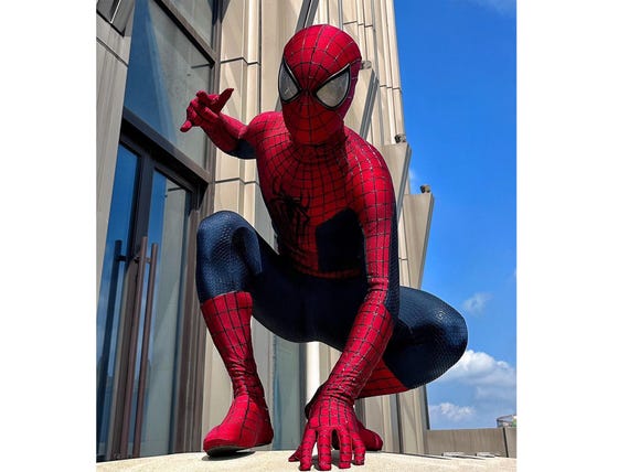 Custom Costume Amazing Spiderman 2 Suit Spiderman Cosplay Suit Andrew Garfield Spiderman Suit Wearable Movie Props, Comics Con