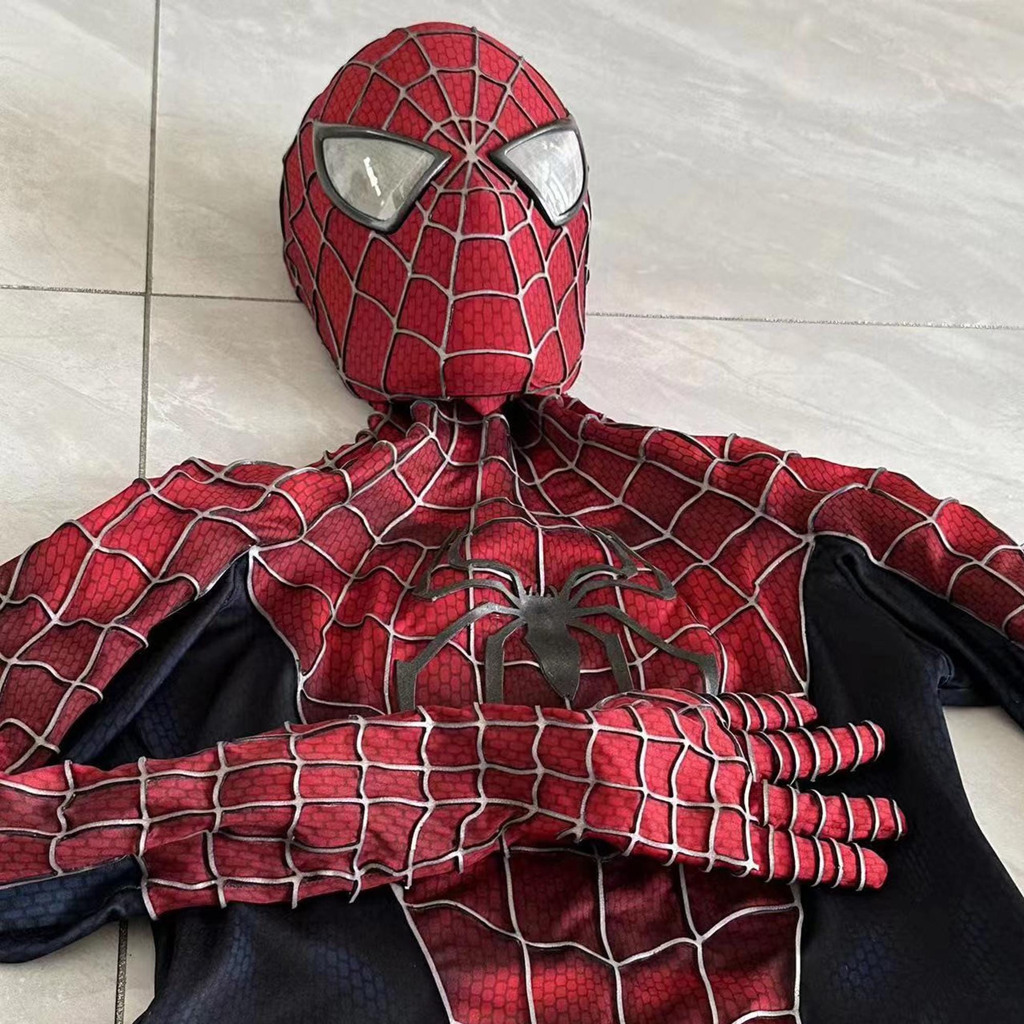 Custom Costume Sam Raimi Spiderman Suit Spiderman 3D Rubber Webbing Suit  Spiderman Uparaded Costume Suit Wearable Movie Props - Etsy, image size:2000x2000