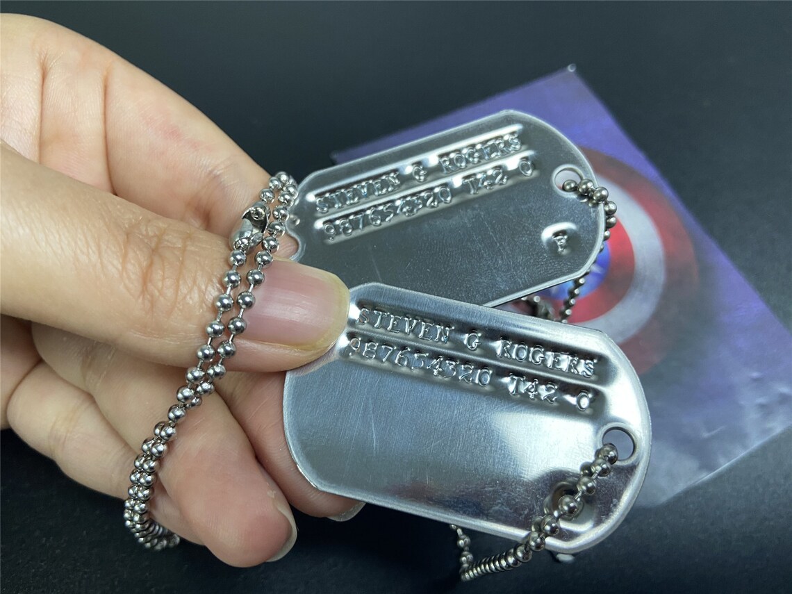 Bucky Barnes Dog Tag Steven Rogers Dog Tag WWII Style Military Etsy