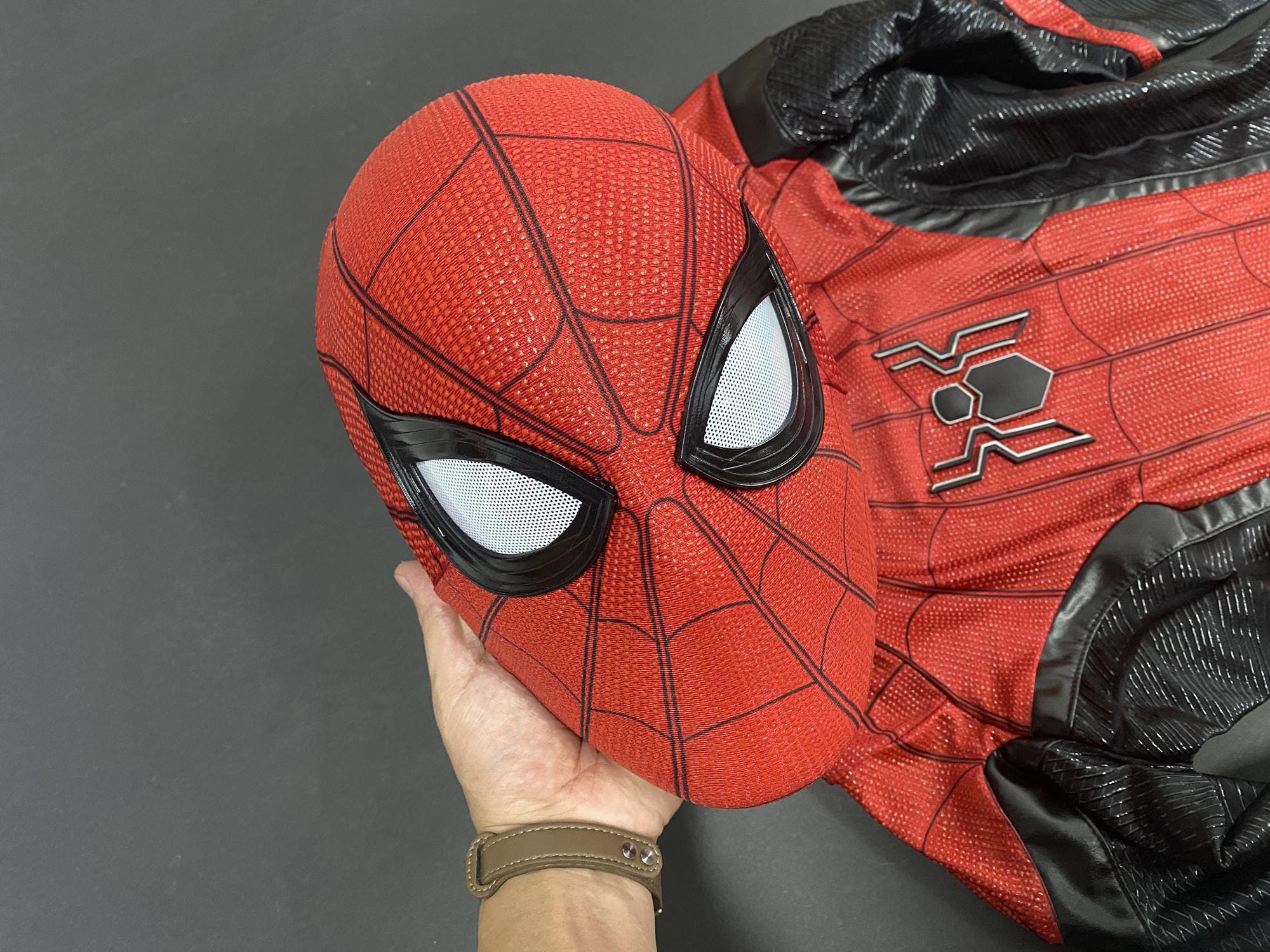 ファーフロムホーム　スパイダーマン　コスプレ　フェイスシェル　スーツ　高級 カスタムコスチューム ファー・フロム・ホーム スパイダーマン