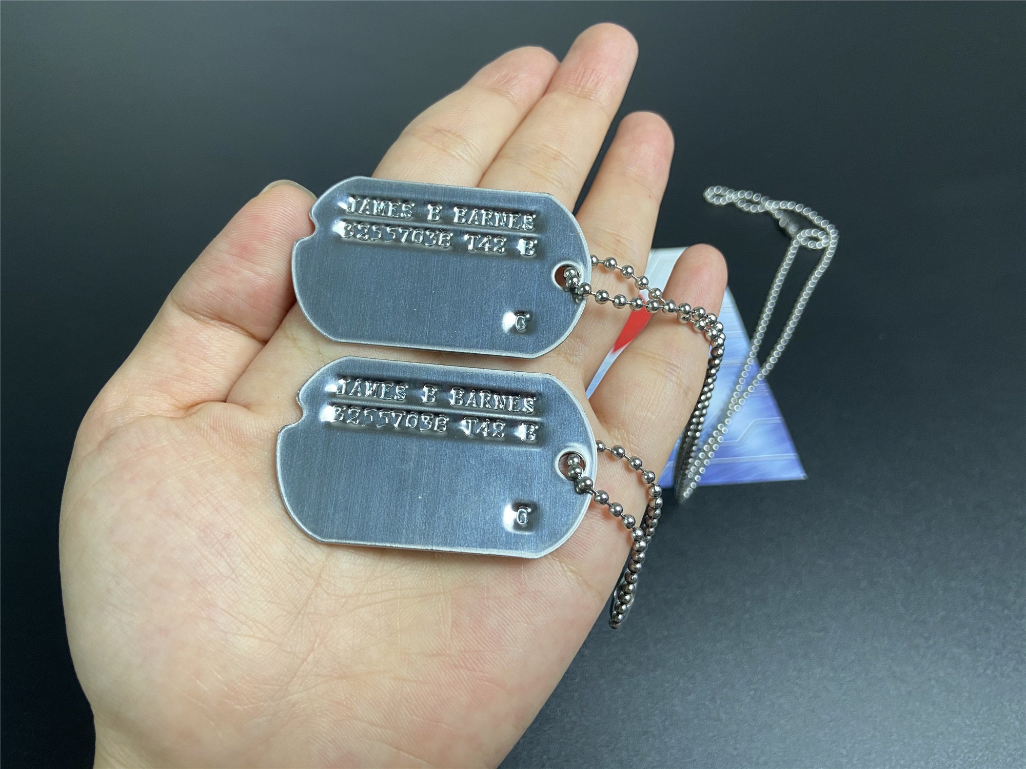 Bucky Barnes Dog Tag Steven Rogers Dog Tag WWII Style Military Etsy
