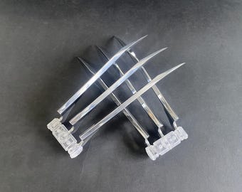 Wolverine Cosplay Props 2 Pcs Wolverine Claws X-Men Cosplay Metal Claws Wearable Movie Props