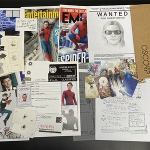 File di Spiderman File Top Secret dello S.H.I.E.L.D Cartella di Peter Parker File segreti di Spider-man Accessori di carta Accessori di film