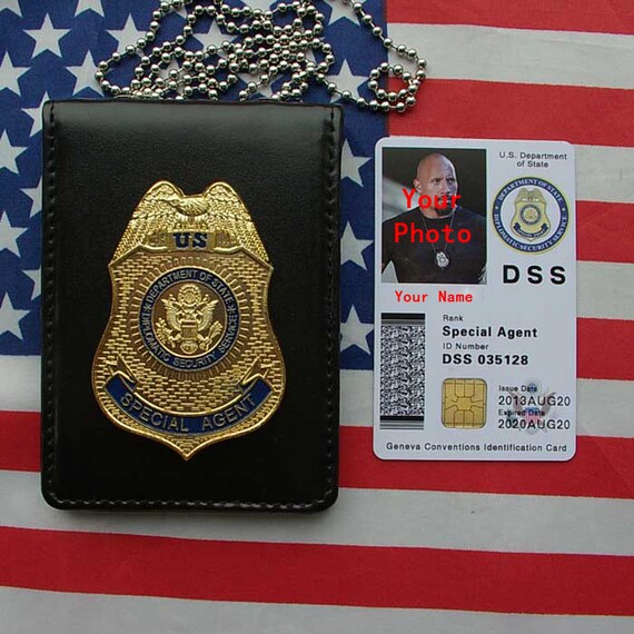 US FBI Special Agent Badge Solid Copper Replica Movie Props