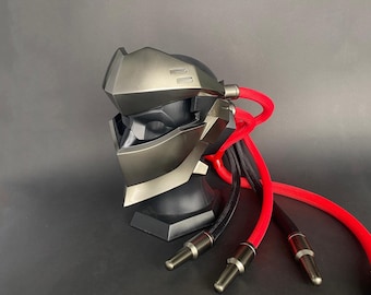 カスタムマスク ゲンジ ブラックウォッチ コスプレヘルメット ブラック