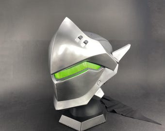 Custom Mask Genji Cosplay Helmet Genji Cosplay Mask Wearable Helmet Game Prop Comics Con