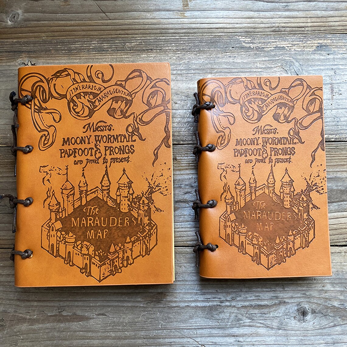 Marauders Map Notebook Hogwarts Notebook Leather Journal Diary Etsy UK