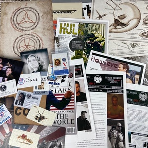 S.H.I.E.L.D File Avengers File Falke/Hulk/Black Widow/Iron Man/Ant-Man Top Secret Files MCU Fans Requisiten Papier Requisiten Filmrequisiten