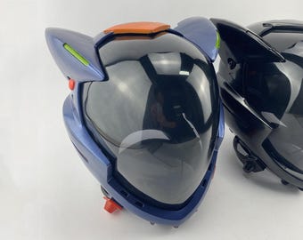 Custom Mask Ayanami Rei Helmet Ayanami Rei Mask Ayanami Rei cosplay Wearable Anime Prop Comics Con