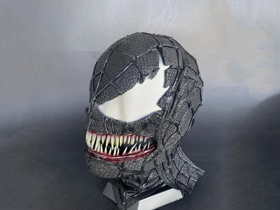 【スパイダーマン】新品 ブラックスパイダーマン ヴェノム マスク サムライミ版 スパイダーマン】新品 ブラックスパイダーマン ヴェノム マスク