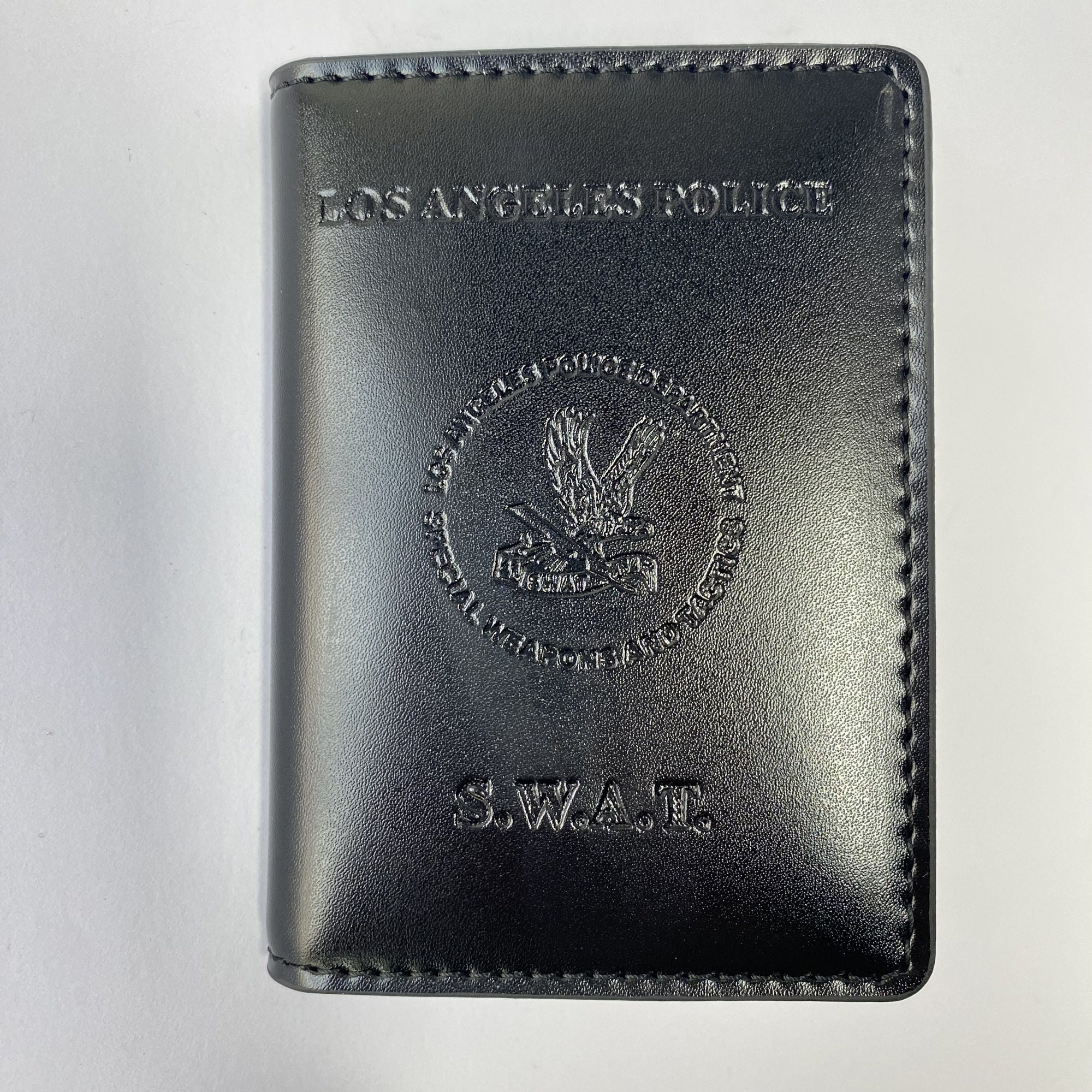 Genuine Leather Oval Inset Type Holder/ Holster/ Wallet For LAPD