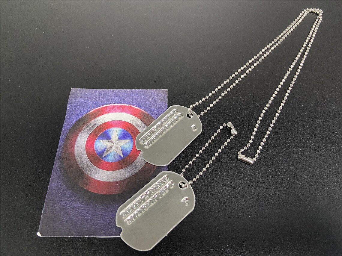 Bucky Barnes Dog Tag Steven Rogers Dog Tag WWII Style Military Etsy