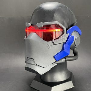 Custom Mask Soldier 76 Cosplay Mask Video Game Accessories Helmet Wearable Video Game Prop