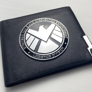 Agents of Shield Metal Logo Bi Fold Wallet