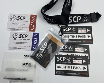 SCP Foundation Card Key Card Sticker Mug Notebook 