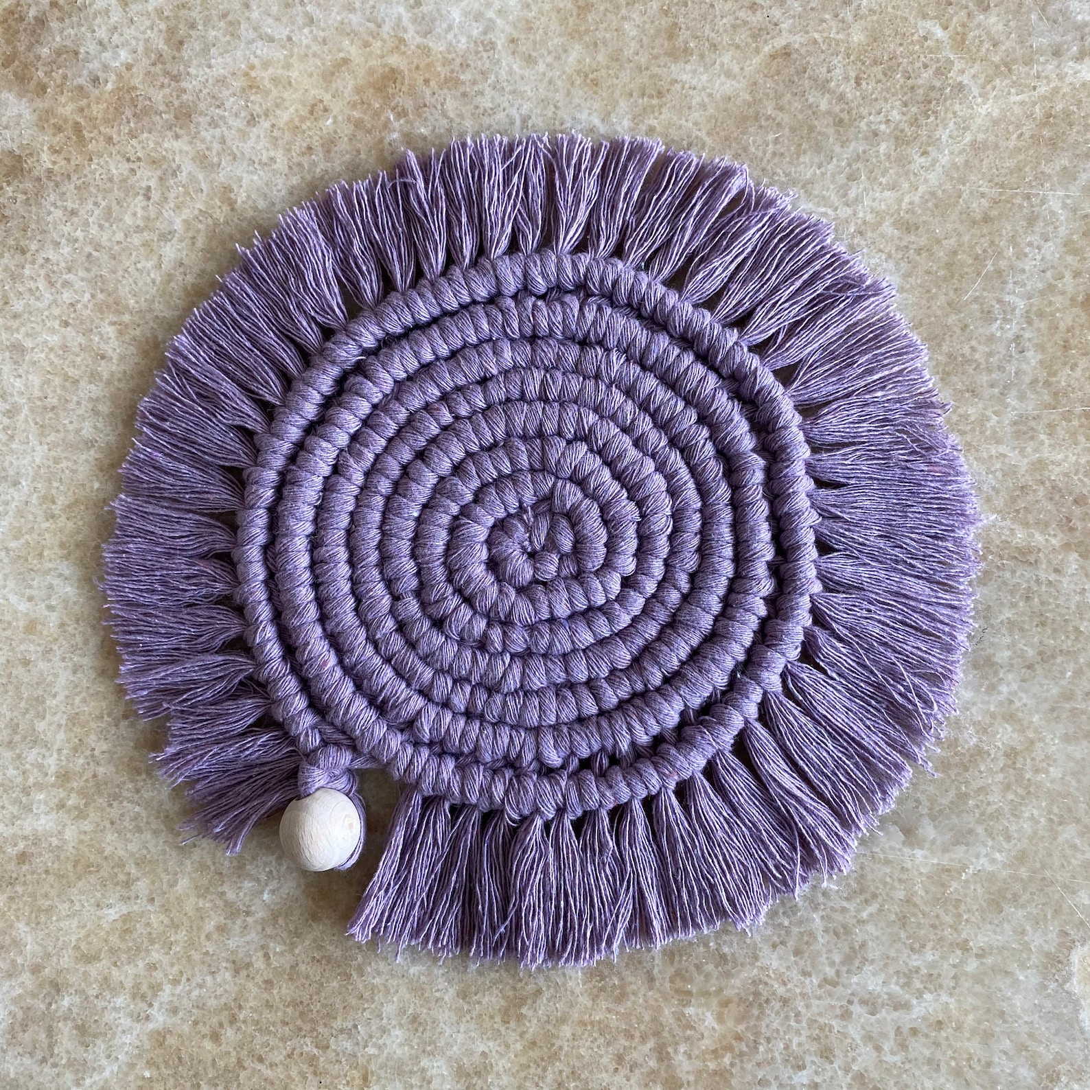 Macrame Hot Pad Boho Fringe Trivets Etsy