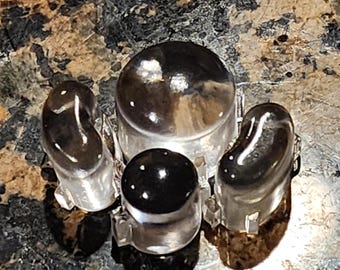 Clear Resin 3D printed gamecube controller bald buttons (mouseclick friendly)