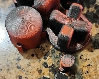 Boutons chauves de la manette gamecube imprimés en 3D (compatibles avec les clics de souris)